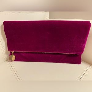 Velvet Clutch or Crossbody